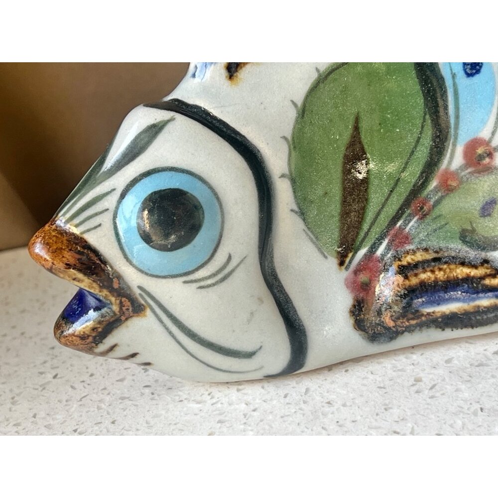Ken Edwards Tonala Fish Mexican Folk Art Ceramic Marked Sculpture Gift Decor - Picture 3 of 13